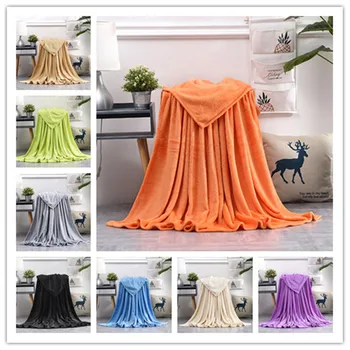 

Coral Fleece Flannel Weighted Blanket Super Warm Soft A Blanket Throw On Bed/ Travel Patchwork Plaid Blankets Bedspread Decor