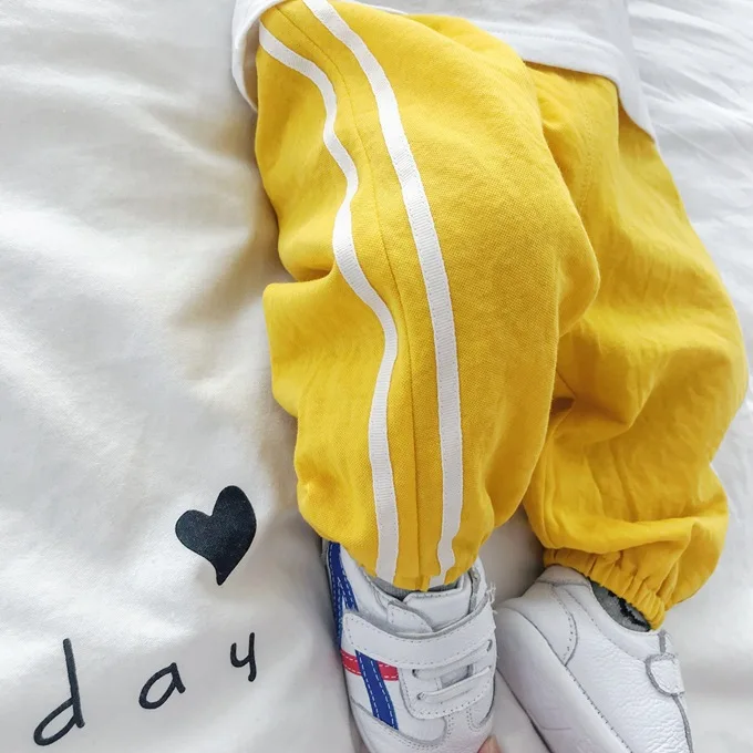 Одежда для младенцев Mini Babe City; детские брюки; брюки с тесьмой; свободные противомоскитные штаны для детей; летняя детская одежда