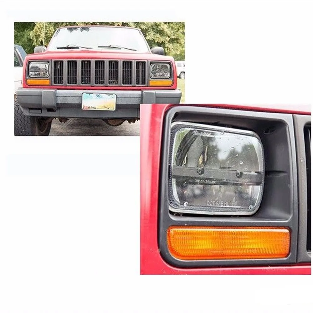 H4 шпильки фар высокий и Низкий Луч Фары для 87-95 Jeep Wrangler YJ 5 &quotX7&quot фары | Автомобили