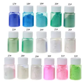 

16Colors Epoxy Resin Colorant Powder Mica Pearlescent Pigments Jewelry Making J78F