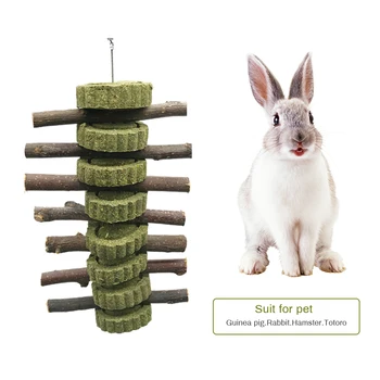 

Pet Small Animal Supplies Hamster Rabbit ChinchillaTeeth Grinding Supplies Tree Natural Grasses Cake Hanging Cage #15