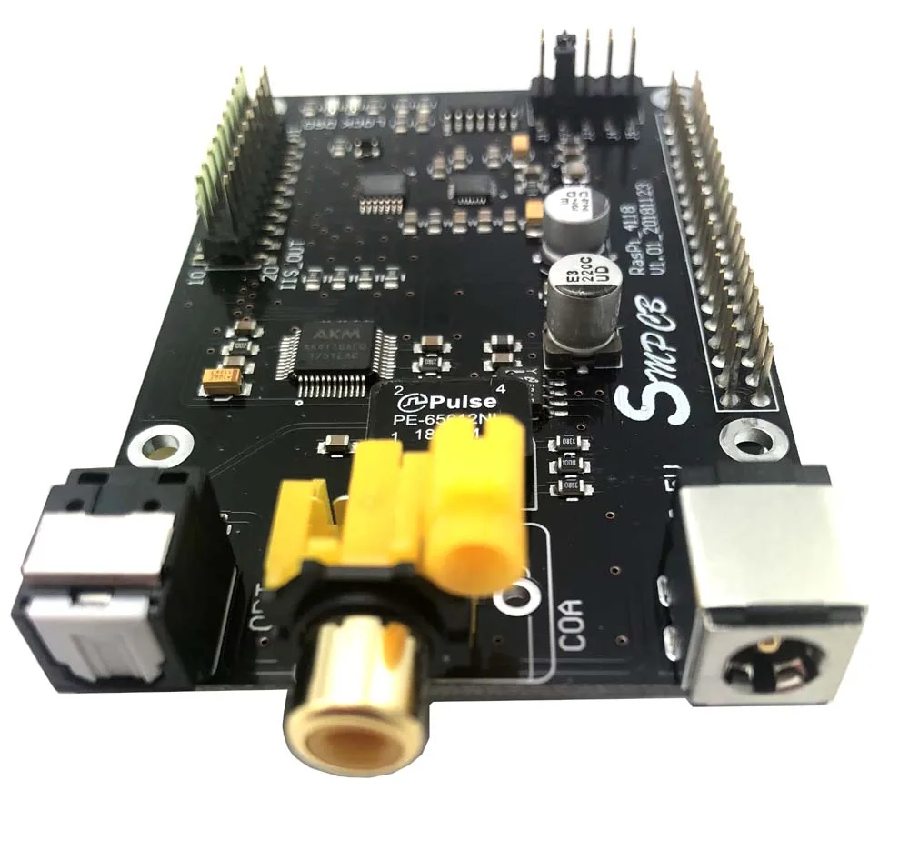 AK4118 коаксиальный HIFI звуковая карта DAC I2S DSD цифровое вещание 32 бит PCM384 для raspberry pi 3B