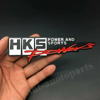 

Metal HKS Power&Sports Car Trunk Tailgate Rear Emblem Badge Decal Sticker JDM