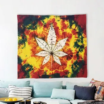 

Custom Weed Leaf Pattern Tapestry