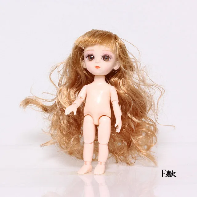 15 см, 1 шт., куклы для девочек, 13 шарниров, BJD кукла, игрушки с 3D глазом, детский подарок, детские игрушки для девочек, прекрасная принцесса, тело, телесное - Цвет: 11