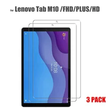 Protecteur d'écran en verre trempé, 3 pièces, pour Lenovo tab M10 Plus HD 2nd, Film de protection pour lenovo Tab M10 Rel x306