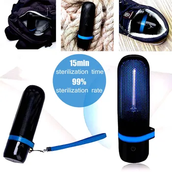 

USB Rechargeable UVC Germicidal Ozone Sterilization Lamp Portable Ultraviolet UV Sterilizer LED Light For Disinfect Bacterial
