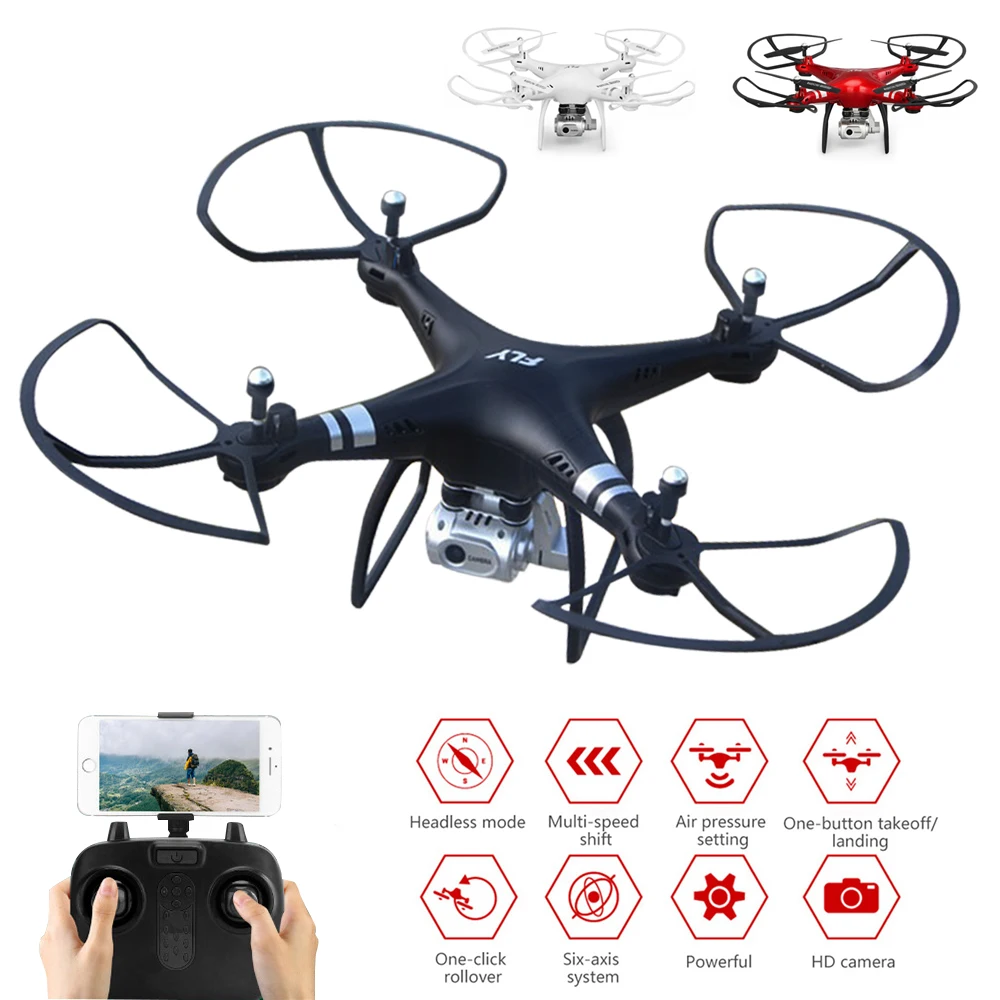 

RC Drone Quadcopter With 1080P Camera RC Helicopter 20-25 Min Flying Time Professional FPV Drone 720p WiFi Drone With Camera