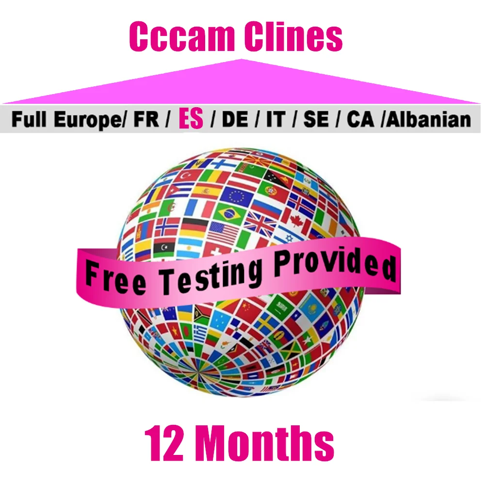 CCCAM Европа Cline 10 Clines 7 линий для Испании Великобритании Франции Германии Netherland Polsat для спутникового приемника декодер CCCAM