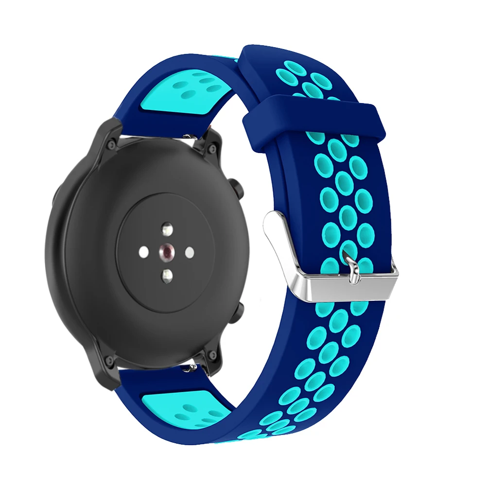 Спортивный силиконовый ремешок для Huami Amazfit GTR 42 мм браслет на запястье ремешки для xiaomi Amazfit GTS Bip BIT Молодежный пояс ремешок для часов
