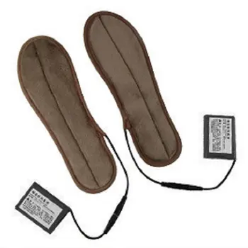 

Lithium Battery Electric Heated Foot Insoles Charged Winter Shoes Boot Keep Warm Shoe-Pads Thermal with Fur Foot Pads US Plug