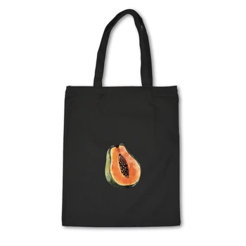 

Fruit Oil Painting Art Canvas Shopping Eco Reusable Foldable Art Tote Fresh Art Shoulder Bag Large Capacity Handbag Harajuku