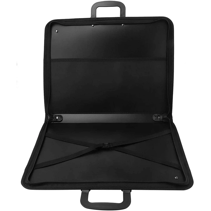18.9 x 14.5inch Art Portfolios Portable Painting Plate Bag A3 PVC Drawing Sketch Board Storage File Bag Document Carry Case 