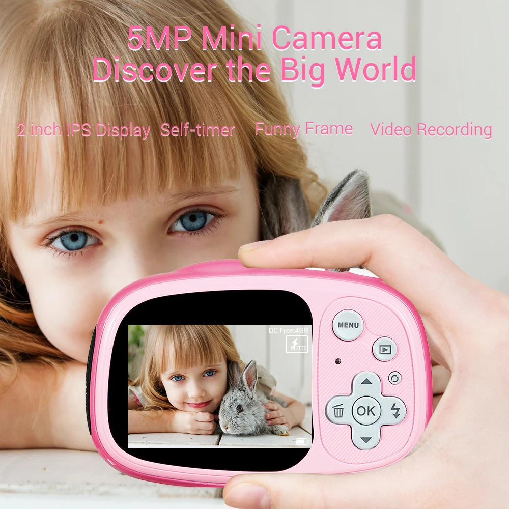 Мини Детская Цифровая микро камера 5MP 3 метра IP68 Водонепроницаемая Встроенная перезаряжаемая батарея с картой памяти 8 Гб Камера для фотосъемки