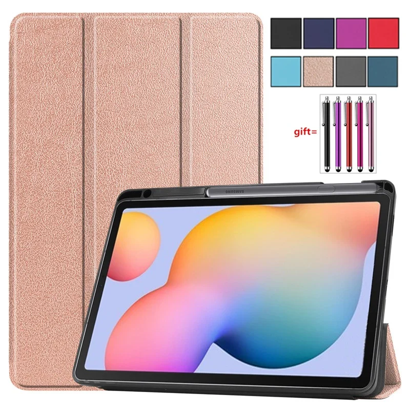 Чехол для Galaxy Tab S6 Lite чехол 10 4 дюйма 2020 искусственная кожа чехол-подставка |