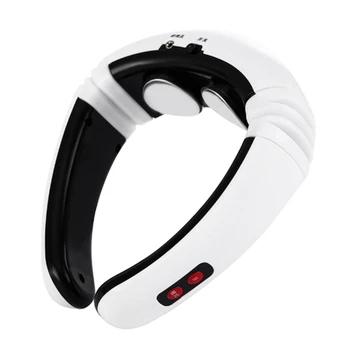 

USB Rechargeable Cervical Spinal Massager Electric Pulse Massager (White)