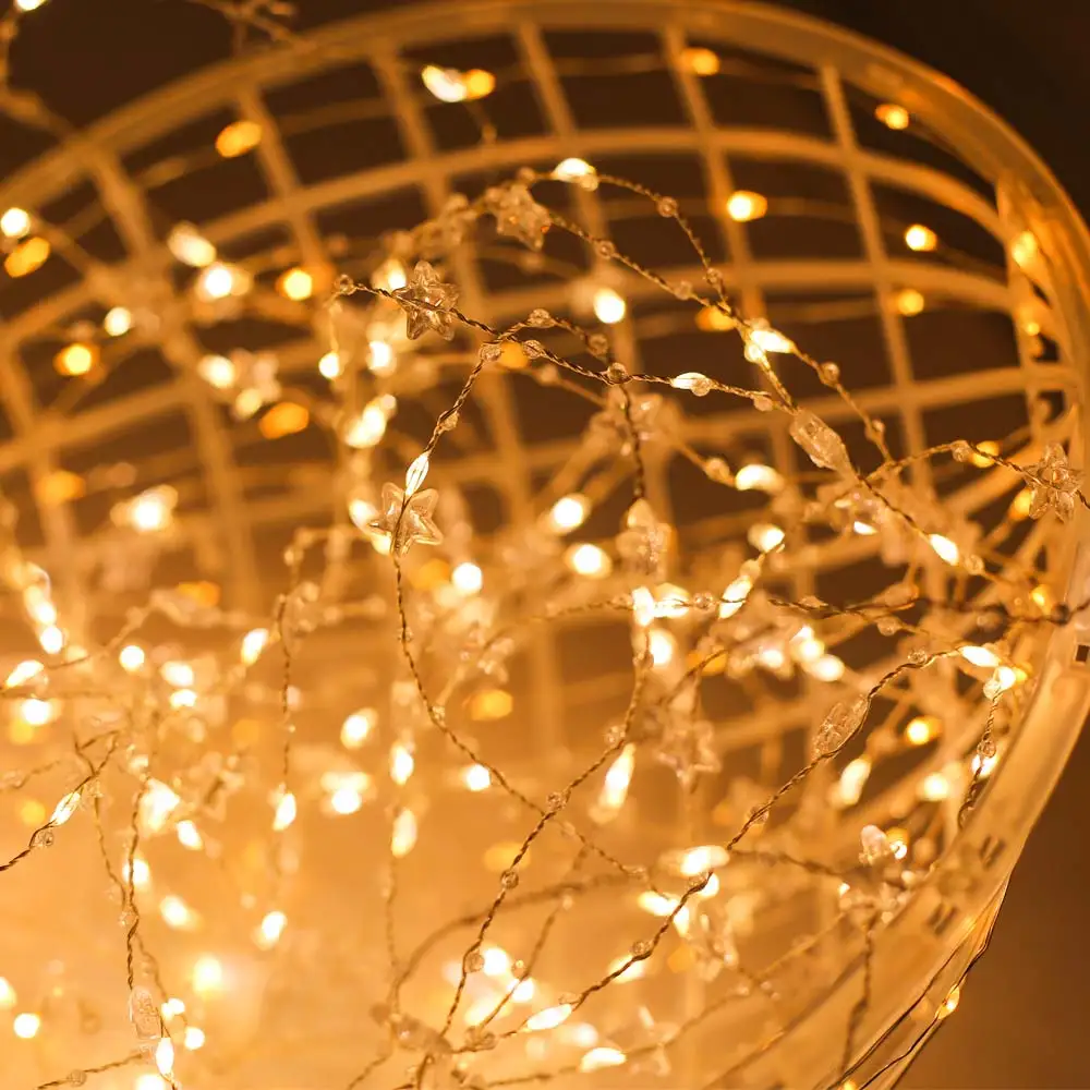 Светодиодный гирлянды, 1,8 метров, 200 светодиодный s Звездный медный провод, сказочные гирлянды для праздника, вечеринки, свадьбы, Рождества, украшения
