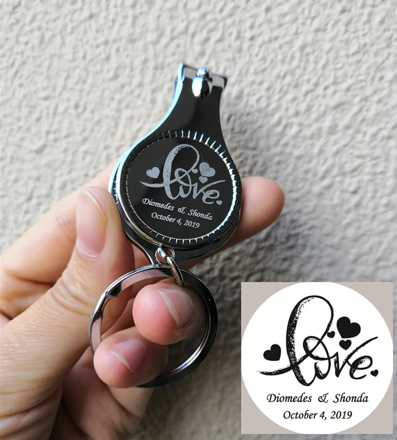 Personalized Wedding Souvenirs For Guests Wedding Favors Gift Multifunctional Wine Opener/Keychain/Nail Clippers