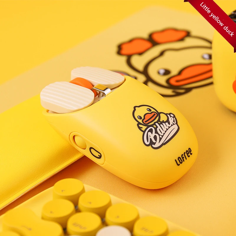 LOFREE/Lofie Little Yellow Duck MAUS Bluetooth мышь беспроводная домашняя офисная игровая Милая