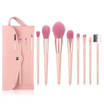 

7/12pcs Make Up Brushes Professional Natural Makeup Brushes Set Foundation Powder Concealer Contour Eyes Blending Brush