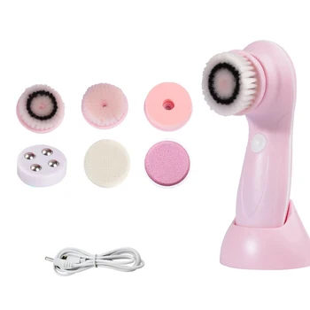 

Electric Facial Cleansing Brush Cleaning Machine Beauty Device Skin Care Pore Cleaner Skin Care Tool 13.2x4x9cm TK-ing
