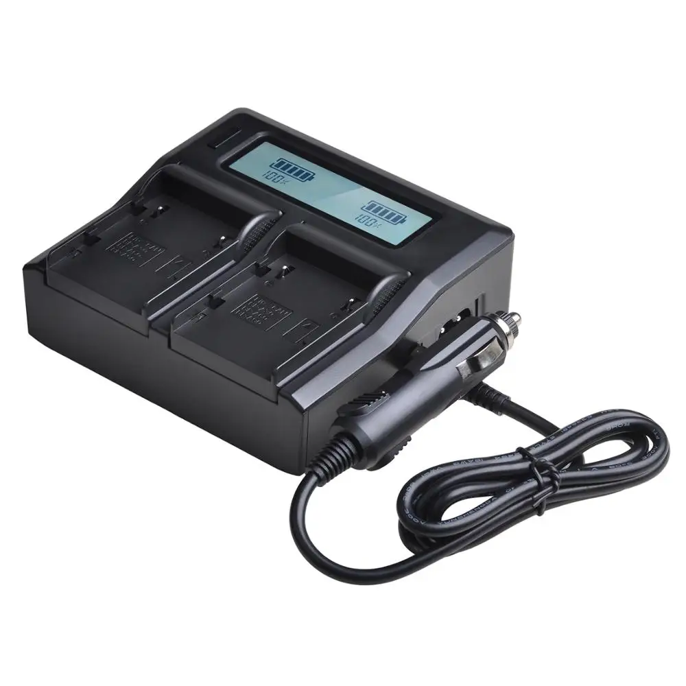 LCD Dual Fast Charger 1Pc For Canon BP-A30 BP-A60 BP-A90 A90 A60 A30 C500II C300 Mark II C200 C200B
