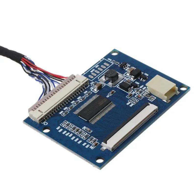 1 комплект Стандартный 20Pin 1-ch LVDS вход к 50Pin ttl Выходной драйвер платы с кабелем