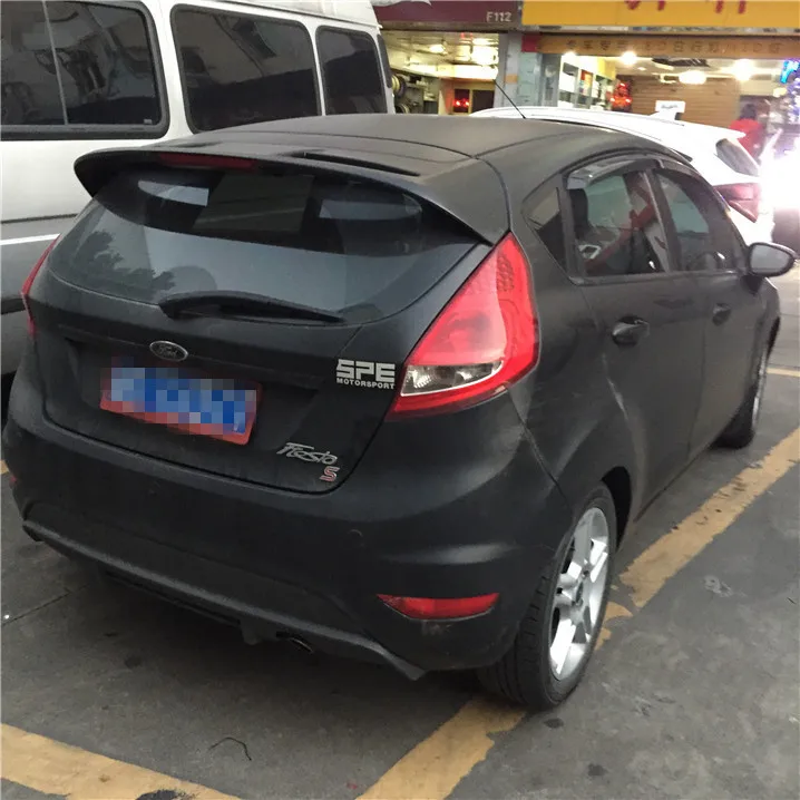 Спойлер для Fiesta 2008 2015 Ford Hatchback QBK спойлер из АБС пластика заднее крыло автомобиля