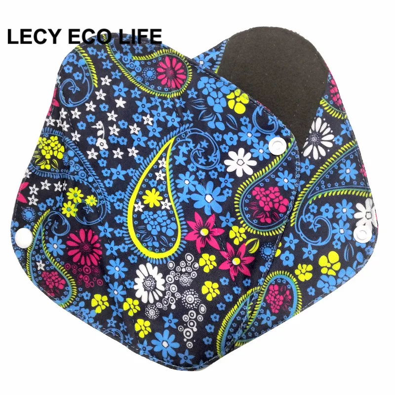 [Lecy Eco Life] многоразовый женский светильник, тканевые подушечки, водонепроницаемые колготки с бамбуковым углем внутри, Женский гигиенический продукт