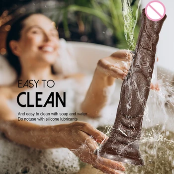 Animal Horse Dildos 30cm Long Realistic Penis Soft PVC Big Dick with Suction Cup Dildo Cock Anal Sex Toys for Men Women Couples 6