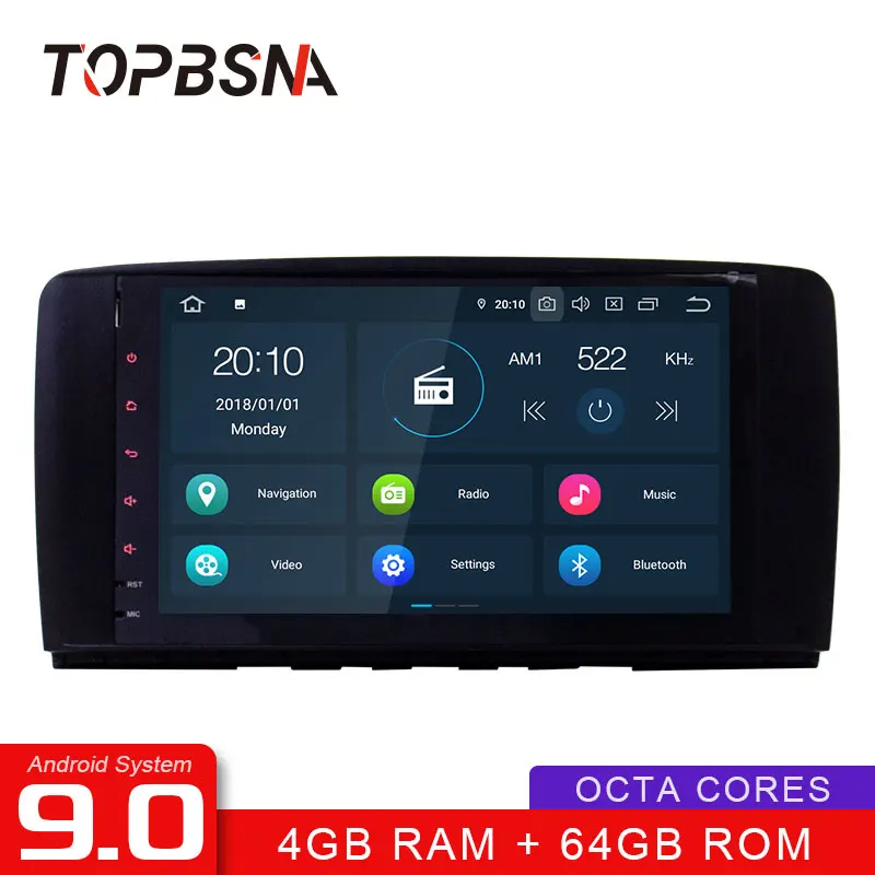 Perfect TOPBSNA Android 9.0 Car radio Stereo For Mercedes Benz R Class W251 R280 R300 R320 R350 R500 WIFI Multimedia 2 Din Car DVD Audio 0 Perfect TOPBSNA Android 9.0 Car radio Stereo For Mercedes Benz R Class W251 R280 R300 R320 R350 R500 WIFI Multimedia 2 Din Car DVD Audio 0