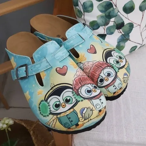 Pantofole Sabo Stampate Con Design Personalizzato A Tema Pinguino Dogiye