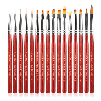 

13Pcs Professional DIY Nail Art Liner Brush Set Manicure Gel Painting Flower Drawing Brush Gradual Color Blooming Pen Nail Tips