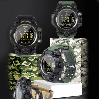 

Men Smart Watch Round Luminous Dial 50m IP67 Waterproof Sports Wristwatch for Outdoor Sporting Exercise Decoration