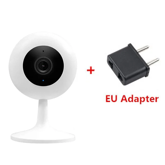 Add EU plug Xiaomi Mijia Xiaobai Smart Camera Popular Version 1080P HD Wireless Wifi Infrared Night Vision 360 Angle IP Home Camera CCTV - Colour: Add EU plug