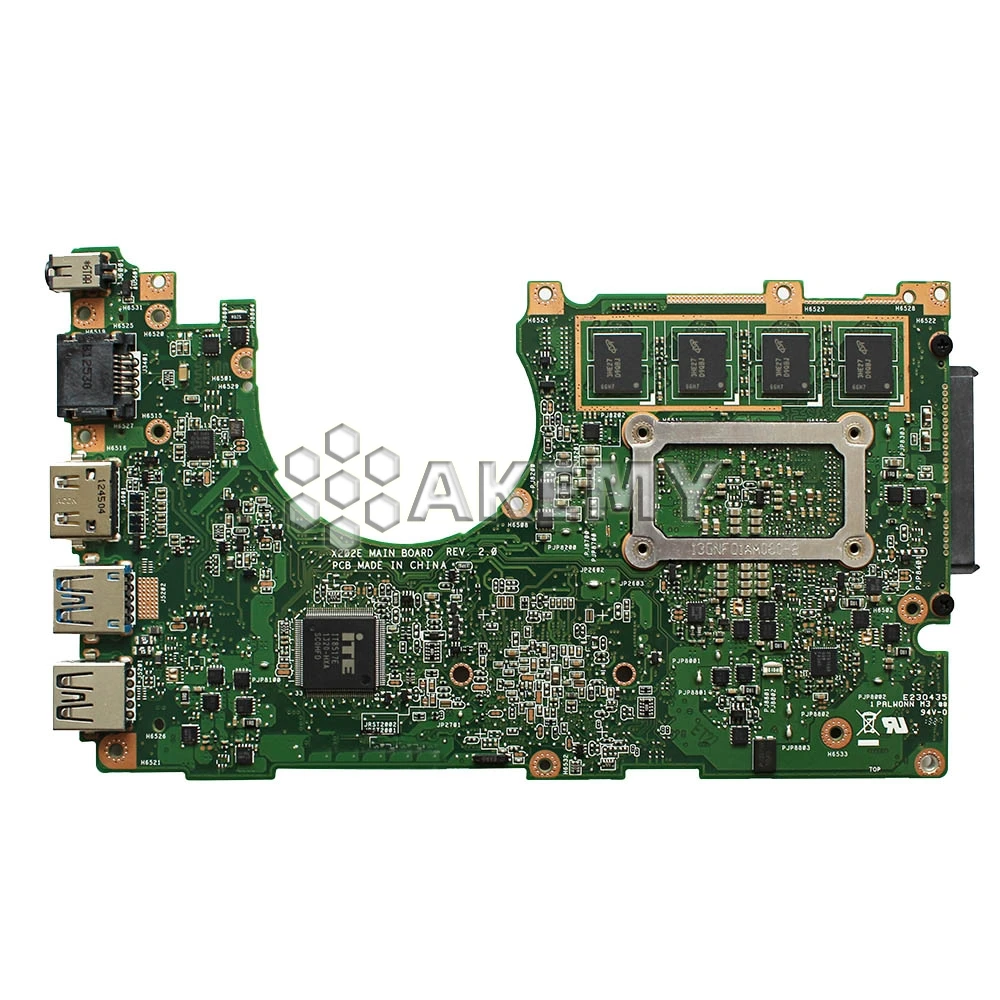 X202E Laptop motherboard For Asus X201E S200E X201EP mainboard original 4GB RAM I3 3217U|Материнские платы| |