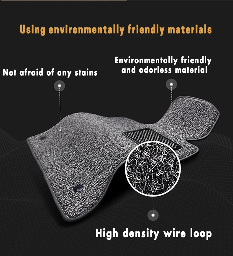 Car Floor Mats For Mercedes Benz Viano 2010 2009 2008 2007 2006 7 Seats Double Layer Wire Loop Car Accessories Decoration Rug