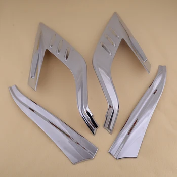 

DWCX 4 PCS ABS Chrome Car Rear Tail Light Lamp Cover Trim Moulding Frame Fit for Toyota RAV4 2019