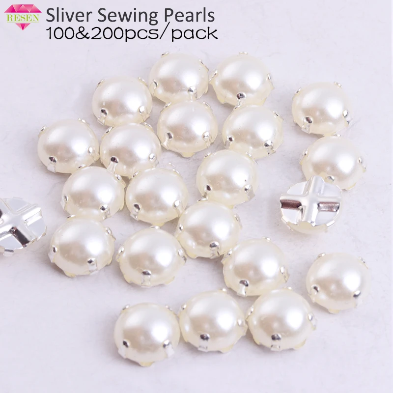 Apparel Sewing Pearl Beads Sew On Rhinestones Flatback Rhinestones Crystal