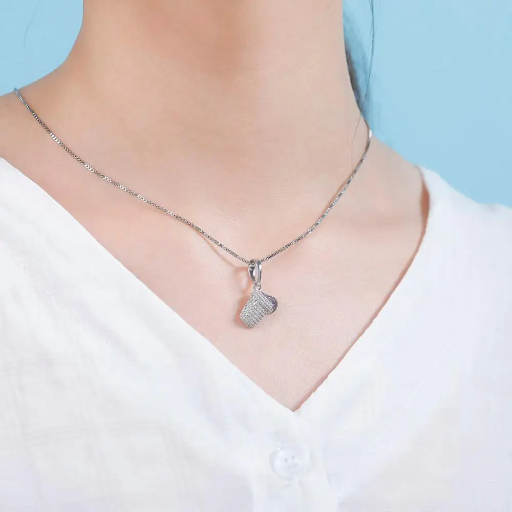 TOPGRILLZ 100% 925 Sterling Silver Ice Cream Liontin Kalung AAA