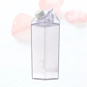 

Transparent Plastic Bottle 500ml Milk Bottle Drink Juice Container Empty Storage Bottle for Home Daily Use