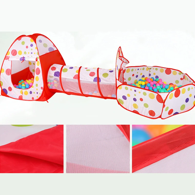 Folding Baby Toys Ball Pool Portable Baby Tent House Crawling Tunnel Ocean  Indoor Outdoor Games Kids Tent Playing House