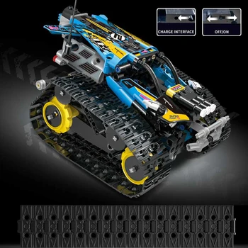 

Technic RC Tracked Stunt Racer Building Blocks Fit Legoing Creator APP Remote Control Car Bricks Toys Gifts For Children