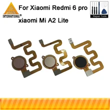 Axisinternational для xiaomi redmi 6 Pro redmi 6 pro сканер отпечатков пальцев гибкий кабель для xiaomi Mi A2 Lite с инструментами