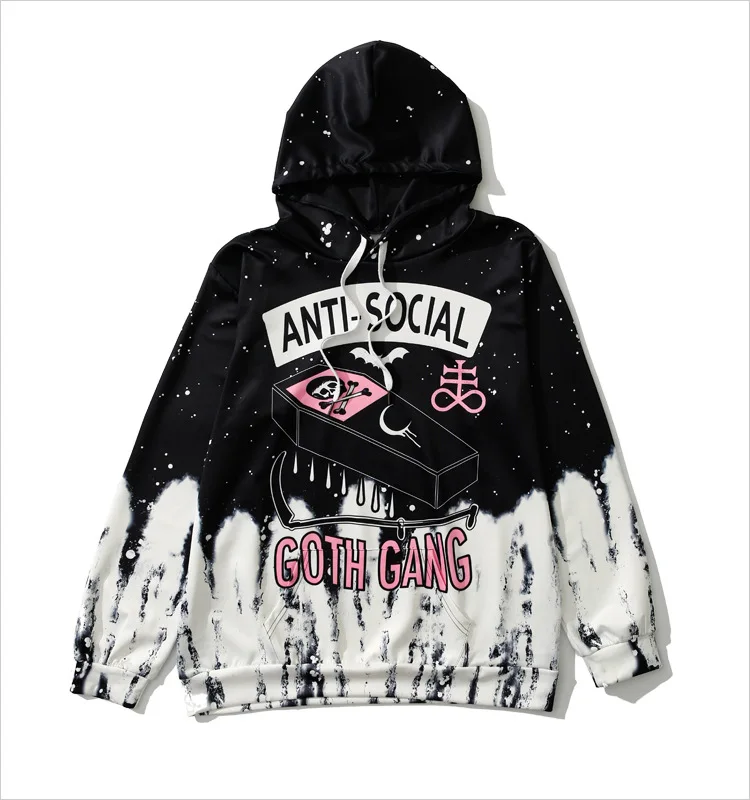 HIAWATHA Digital Printed 3D Hoodies Autumn Winter Harajuku Long Sleeve Hooded Sweatshirt Women Loose Skull Hoody WY1430