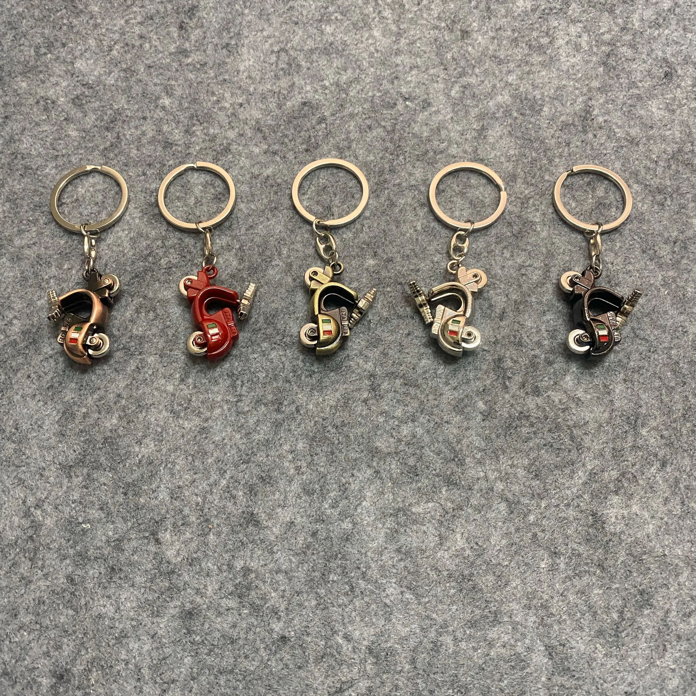 Chrome Motorcycle Keychain Key Ring Case for PIAGGIO VESPA GTS GTV LX LXV 125 250 300 Ie Super and vespa moto ring | Автомобили и