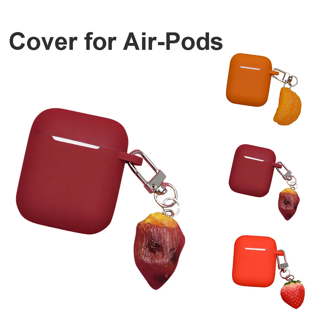 Silicone Earphone Case Anti-lost Protective Cover Skin Case For Apple AirPods Charging Earphone Case for airpods 103#B