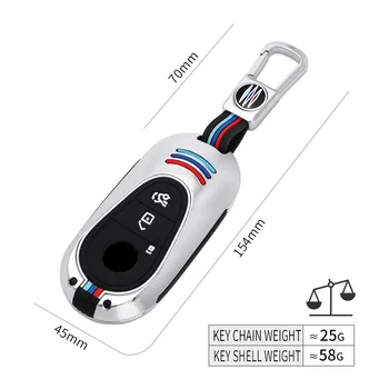 Custodia per Chiave/telecomando per Mercedes Benz W223 classe S300 S350 S450 S500 2020 2021 portachiavi 5 Custodia per Chiave/telecomando per Mercedes Benz W223 classe S300 S350 S450 S500 2020 2021 portachiavi - Custodia protettiva per chiave a distanza per auto in lega di zinco per Mercedes Benz