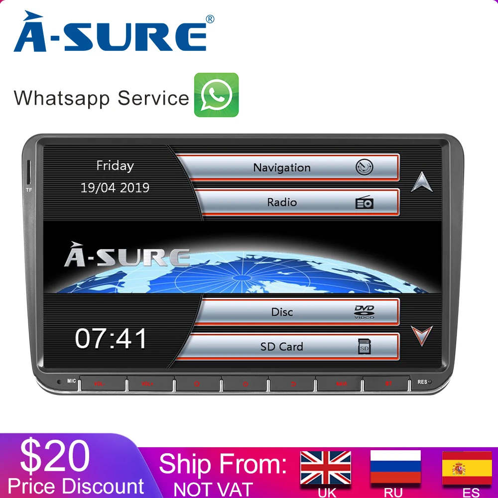 Top A-Sure 2 Din 9 Inch Car Auto Radio GPS For Volkswagen VW Tiguan Polo Golf 5 6 Passat b6 Caddy Transporter T5 Touran skoda 0 Top A-Sure 2 Din 9 Inch Car Auto Radio GPS For Volkswagen VW Tiguan Polo Golf 5 6 Passat b6 Caddy Transporter T5 Touran skoda 0
