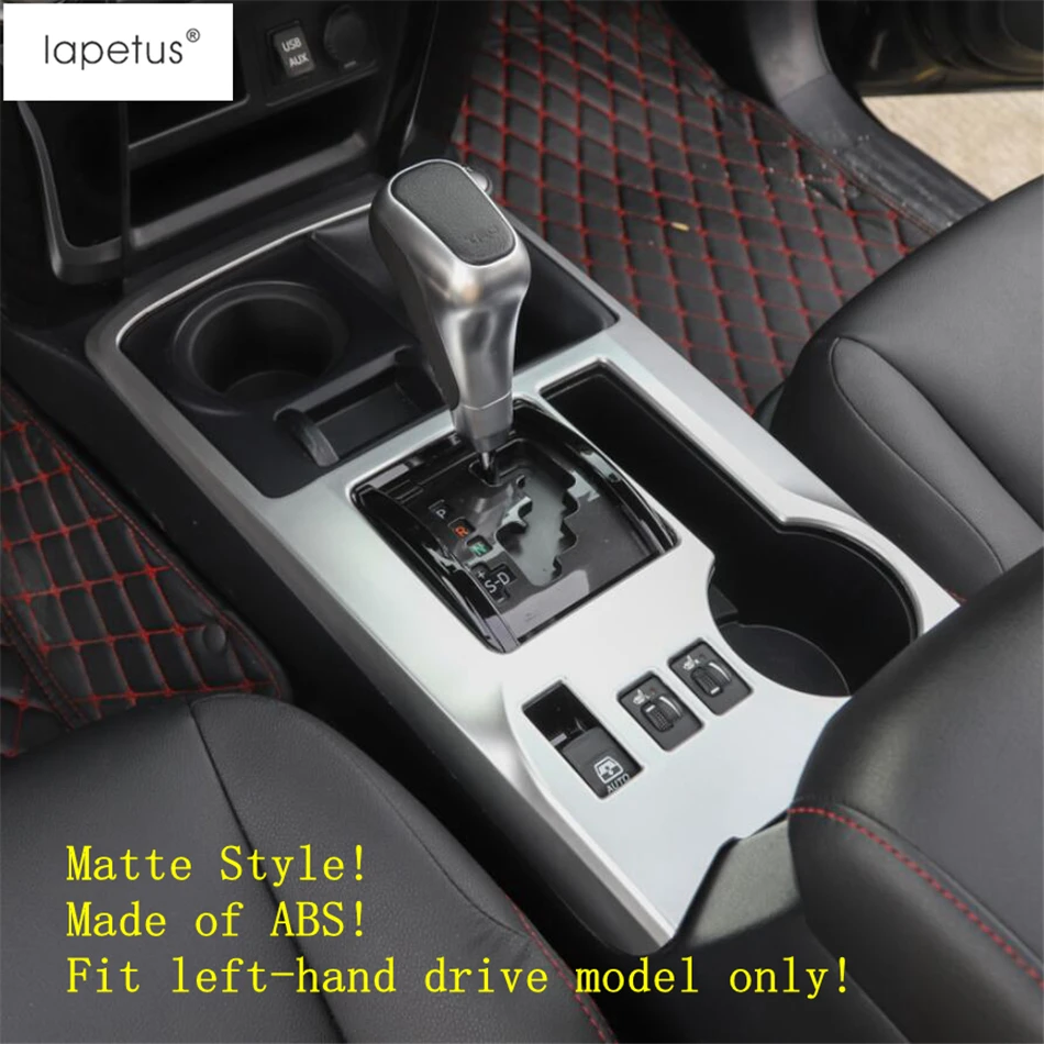 Lapetus аксессуары подходят для Toyota 4runner 2010- ABS центральный Управление Шестерни коробка переключения Панель литья крышка комплект отделкой цельнокроеное платье